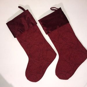 Christmas stockings Maroon Burgundy color